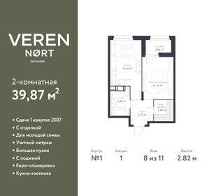 39,9 м², 2-комнатная квартира 6 635 616 ₽ - изображение 6