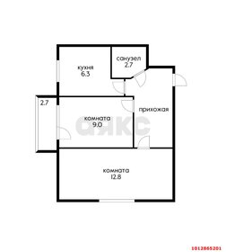 Квартира 44,5 м², 2-комнатная - изображение 5