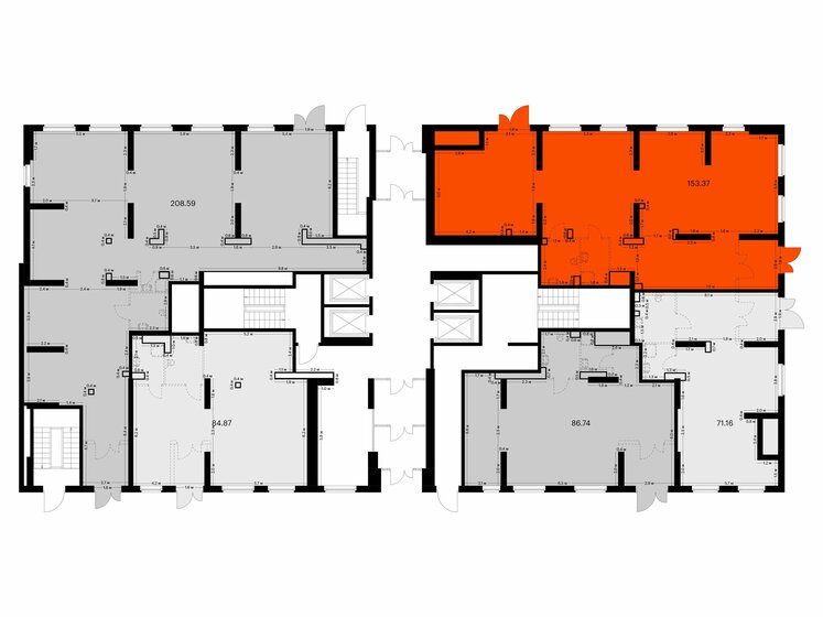 153,4 м², помещение свободного назначения 38 544 948 ₽ - изображение 44