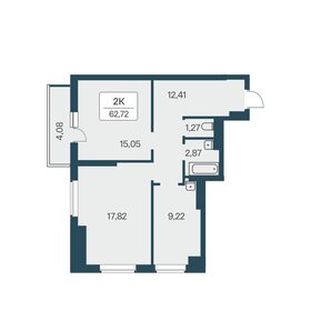 62,7 м², 2-комнатная квартира 5 950 000 ₽ - изображение 22