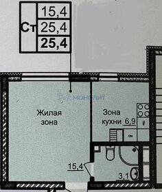 25,2 м², квартира-студия 4 550 000 ₽ - изображение 17