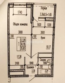 Квартира 35,8 м², 1-комнатная - изображение 1