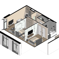Квартира 56,3 м², 2-комнатные - изображение 4