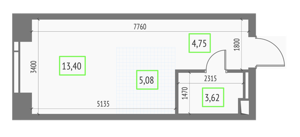 26,9 м², квартира-студия 15 353 319 ₽ - изображение 2