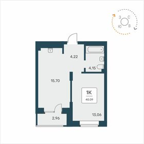 40,1 м², 1-комнатная квартира 5 900 000 ₽ - изображение 82