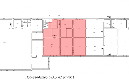 383,3 м², производственное помещение - изображение 5