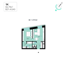 52 м², 1-комнатная квартира 55 000 000 ₽ - изображение 121