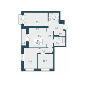 83,3 м², 3-комнатная квартира 16 100 000 ₽ - изображение 35