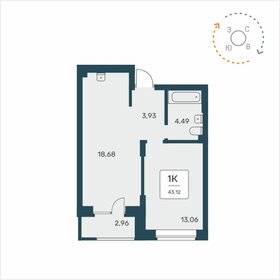 42 м², 1-комнатная квартира 6 200 000 ₽ - изображение 21