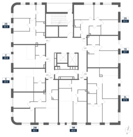 68 м², 2-комнатная квартира 33 015 156 ₽ - изображение 16