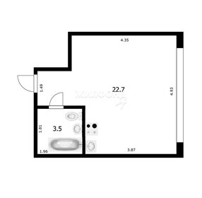 Квартира 26,2 м², студия - изображение 1