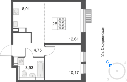 46 м², 2-комнатная квартира 9 200 000 ₽ - изображение 48