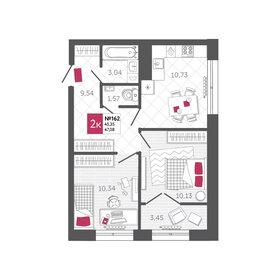 52 м², 2-комнатная квартира 5 500 000 ₽ - изображение 66