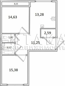 Квартира 62,5 м², 2-комнатная - изображение 1