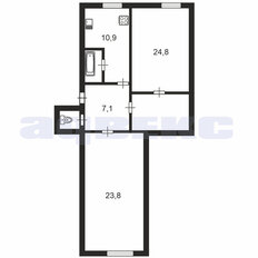 Квартира 67,8 м², 2-комнатная - изображение 3