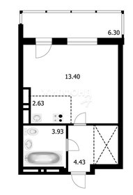 Квартира 27 м², студия - изображение 1