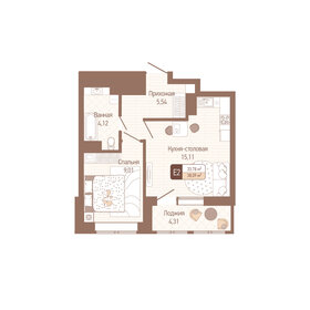 38,1 м², 1-комнатная квартира 3 809 640 ₽ - изображение 9