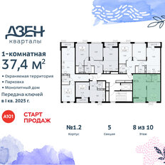 Квартира 37,4 м², 1-комнатная - изображение 4