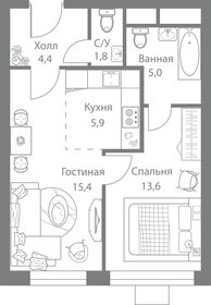 54 м², 3-комнатная квартира 10 800 000 ₽ - изображение 33