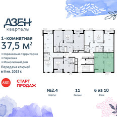 Квартира 37,5 м², 1-комнатная - изображение 4