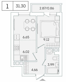 31,2 м², 1-комнатная квартира 5 129 808 ₽ - изображение 93