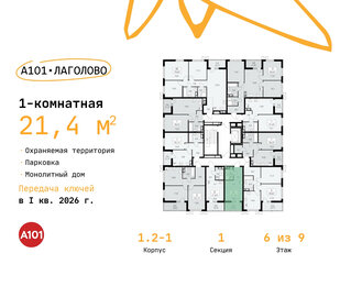 Квартира 21,4 м², студия - изображение 2