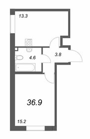 38 м², 1-комнатная квартира 9 590 000 ₽ - изображение 88