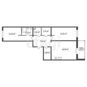 Квартира 61,1 м², 2-комнатная - изображение 1