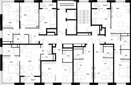 62,9 м², 2-комнатная квартира 27 651 430 ₽ - изображение 34