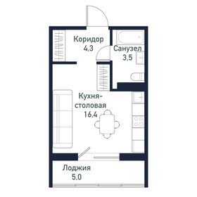 24,2 м², квартира-студия 3 147 300 ₽ - изображение 6