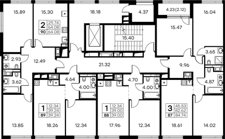 38,7 м², 1-комнатная квартира 12 559 999 ₽ - изображение 97