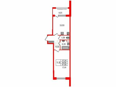 37,9 м², 1-комнатная квартира 10 300 000 ₽ - изображение 136