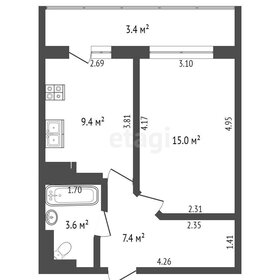 30,3 м², 1-комнатная квартира 4 600 000 ₽ - изображение 32