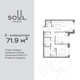 55 м², 2-комнатная квартира 25 500 000 ₽ - изображение 70