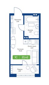 21,7 м², 1-комнатная квартира 2 500 000 ₽ - изображение 123
