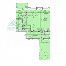 Квартира 82 м², 3-комнатная - изображение 2