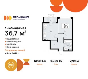 37,7 м², 1-комнатная квартира 13 500 000 ₽ - изображение 100