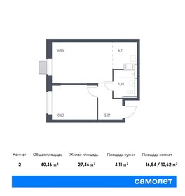 40,5 м², 1-комнатная квартира 9 766 205 ₽ - изображение 65