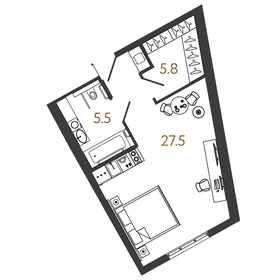 76,6 м², 2-комнатная квартира 31 400 000 ₽ - изображение 114