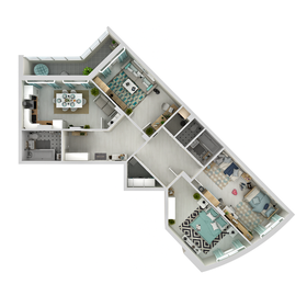 55 м², 3-комнатная квартира 4 980 000 ₽ - изображение 164