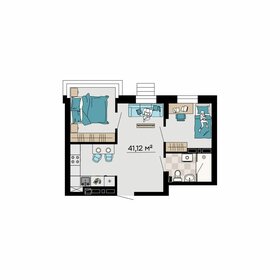 Квартира 41,1 м², 3-комнатная - изображение 1