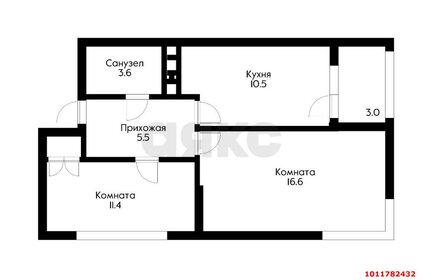 Квартира 50,6 м², 2-комнатная - изображение 1