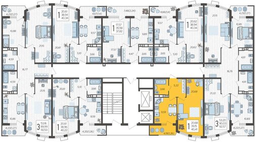 42,1 м², 2-комнатные апартаменты 6 550 000 ₽ - изображение 17