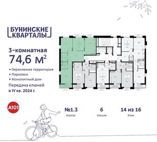 76,3 м², 3-комнатная квартира 16 350 403 ₽ - изображение 34