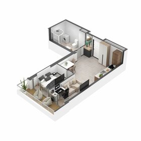 Квартира 41,8 м², 1-комнатные - изображение 1