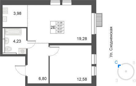 63,7 м², 2-комнатная квартира 10 800 000 ₽ - изображение 14