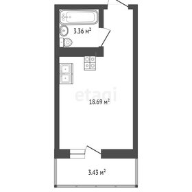 Квартира 24 м², студия - изображение 1