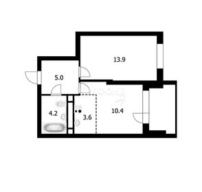 34,7 м², 1-комнатная квартира 4 950 000 ₽ - изображение 45