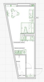 Квартира 34 м², студия - изображение 1