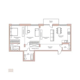 Квартира 109 м², 3-комнатная - изображение 1